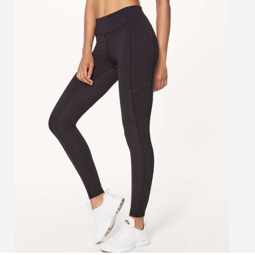 Lululemon Speed Up athletic leggings tights Navy